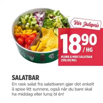 Meny Ukjent salat tilbud