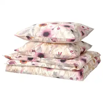 IKEA Lönnhöstmal dynetrekk og 2 putevar, flerfarget/blomstermønster, 240x220/50x60 cm tilbud