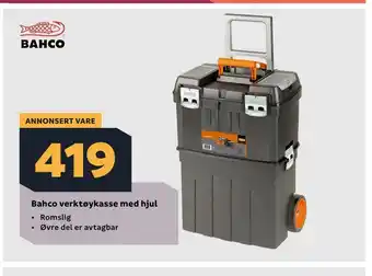 Megaflis Bahco verktøykasse med hjul tilbud