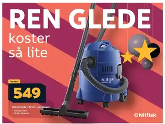 Megaflis Nilfisk buddy ii 12 tørr- og våtsuger tilbud
