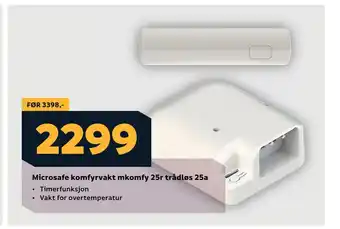 Megaflis Microsafe komfyrvakt mkomfy 25r trådløs 25a tilbud