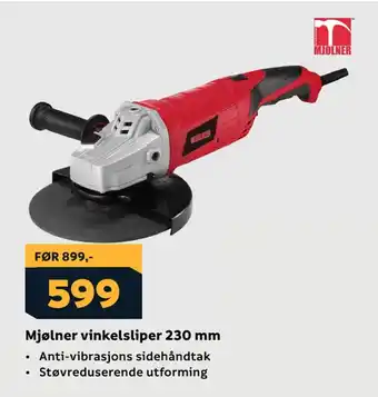 Megaflis Mjølner vinkelsliper 230 mm tilbud