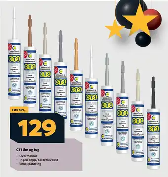 Megaflis Ct1 lim og fug tilbud