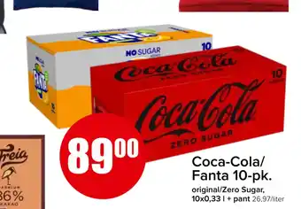 Spar Coca-cola/ fanta 10-pk tilbud