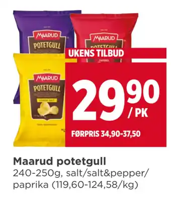 Meny Maarud potetgull tilbud