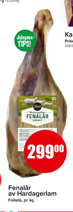 Spar Fenalår av hardagerlam tilbud