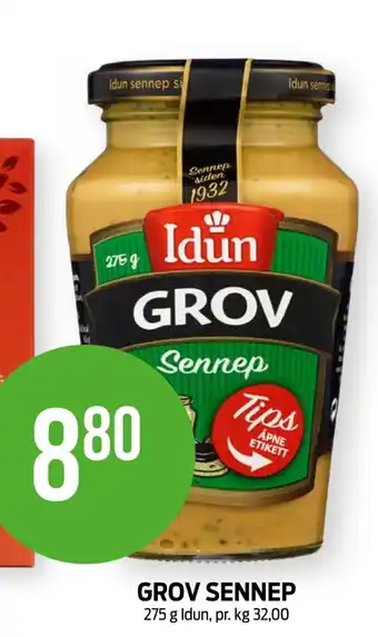 Kiwi GROV SENNEP 275 g Idun, pr. kg 32,00 tilbud