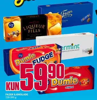 Europris FAZER SJOKOLADE tilbud