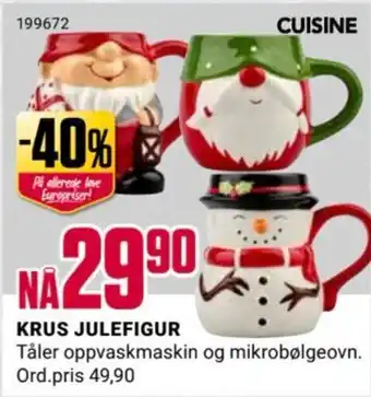 Europris KRUS JULEFIGUR tilbud