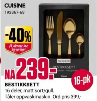 Europris BESTIKKSETT tilbud