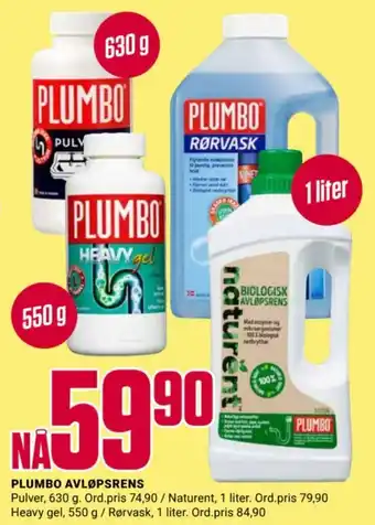 Europris PLUMBO AVLØPSRENS tilbud