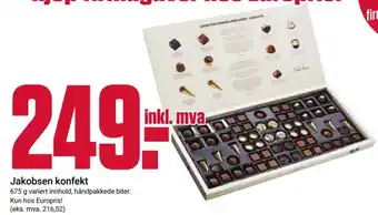 Europris Jakobsen konfekt tilbud