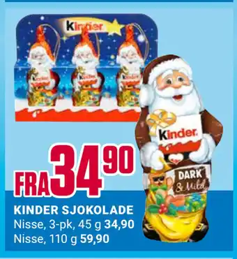 Europris Kinder sjokolade tilbud