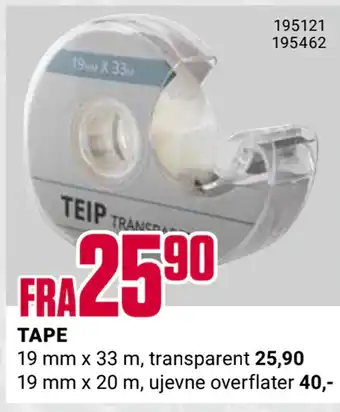 Europris Tape tilbud