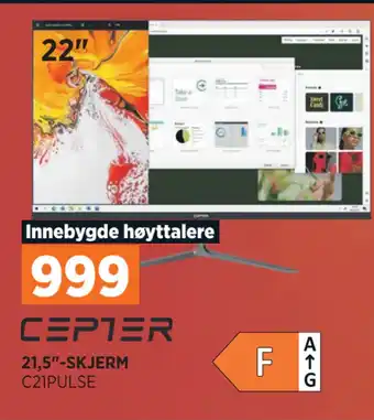 POWER Cepter 21,5-skjerm tilbud