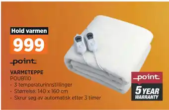 POWER Varmeteppe tilbud