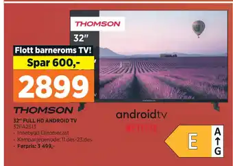 POWER 32 full hd android tv 32fa2s13 tilbud