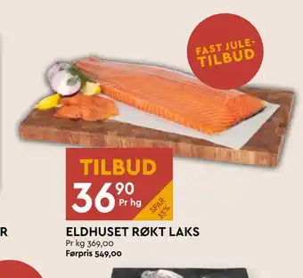 Coop Mega Eldhuset røkt laks tilbud