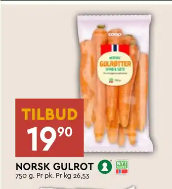 Coop Mega Norsk gulrot tilbud