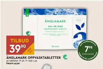 Coop Mega Änglamark oppvasktabletter tilbud