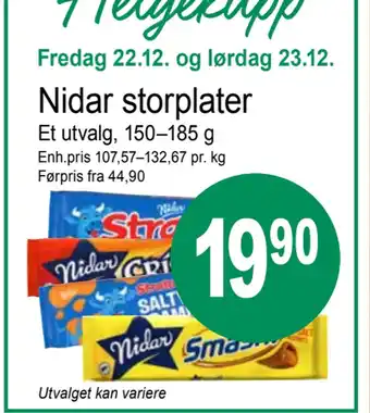 Joker Nidar storplater tilbud