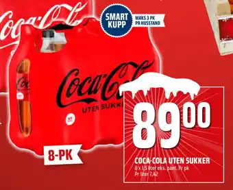 Coop Obs Coca-cola uten sukker tilbud