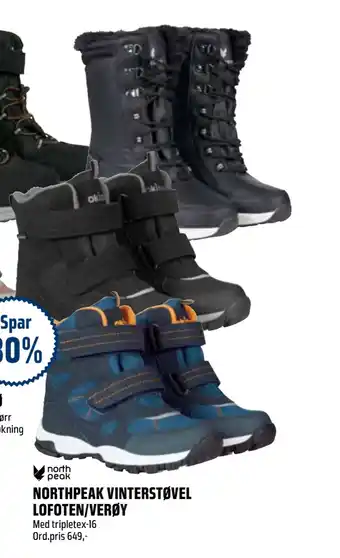 Coop Obs Northpeak vinterstøvel lofoten/verøy tilbud