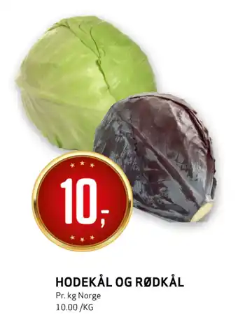 Bunnpris Hodekål og rødkål tilbud