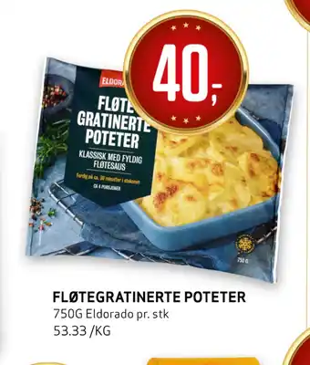 Bunnpris Fløtegratinerte poteter tilbud