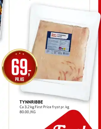 Bunnpris Tynnribbe tilbud