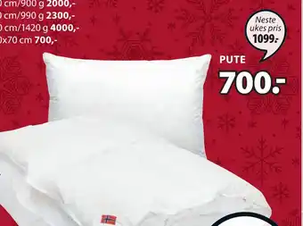 JYSK Pute tilbud