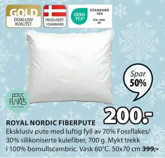 JYSK Royal nordic fiberpute tilbud