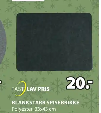 JYSK Blankstarr spisebrikke tilbud