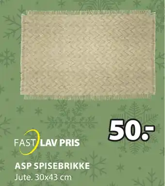 JYSK Asp spisebrikke tilbud