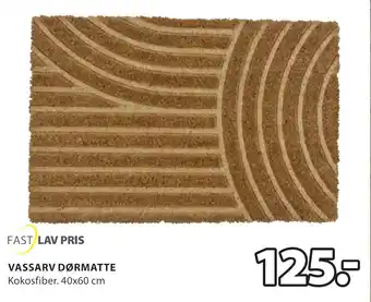 JYSK Vassarv dørmatte tilbud