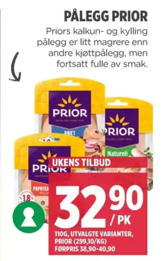 Meny Prior kyllingfilet paprika & urter tilbud