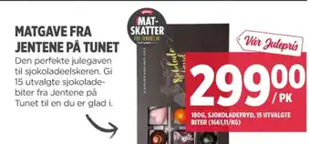 Meny Jentene på tunet konfekt tilbud