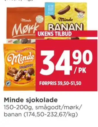 Meny Mørk sjokoladepose tilbud