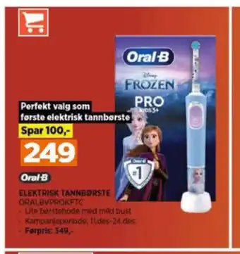 POWER Braun oral-b eltannbørste tilbud