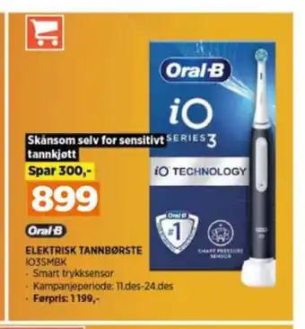POWER Braun oral-b eltannbørste tilbud
