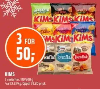 Coop Obs Kims chips tilbud