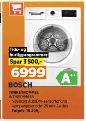 POWER Bosch tørketrommel tilbud