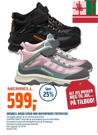 Coop Obs Merrell sko tilbud