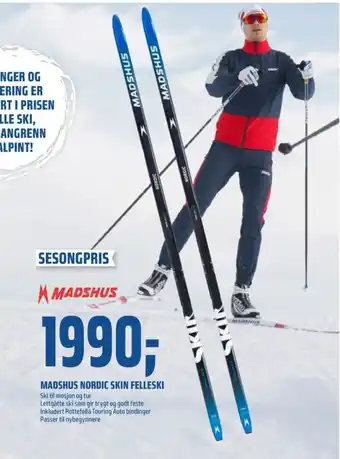 Coop Obs Madshus ski tilbud
