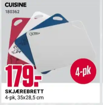 Europris Cuisine skjærebrett tilbud