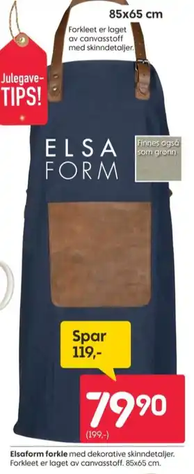 Rusta Elsaform forkle tilbud
