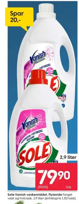Rusta Sole vaskemiddel-flytende tilbud