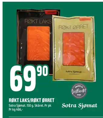 Coop Obs Røkt laks/røkt ørret tilbud