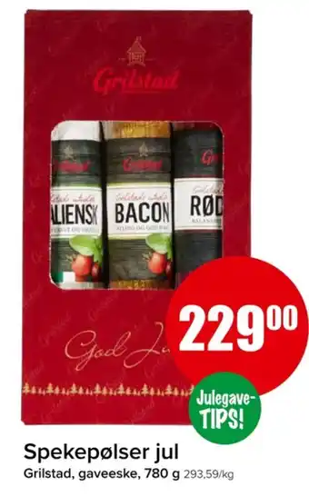 Eurospar Grilstad spekepølse tilbud
