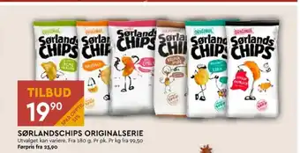 Coop Mega Sørlandschips chips tilbud